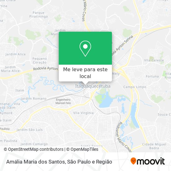 Amália Maria dos Santos mapa