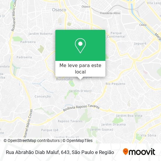 Rua Abrahão Diab Maluf, 643 mapa