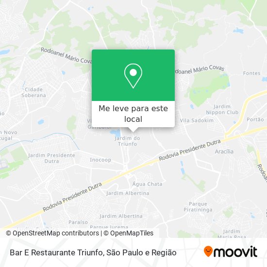 Bar E Restaurante Triunfo mapa