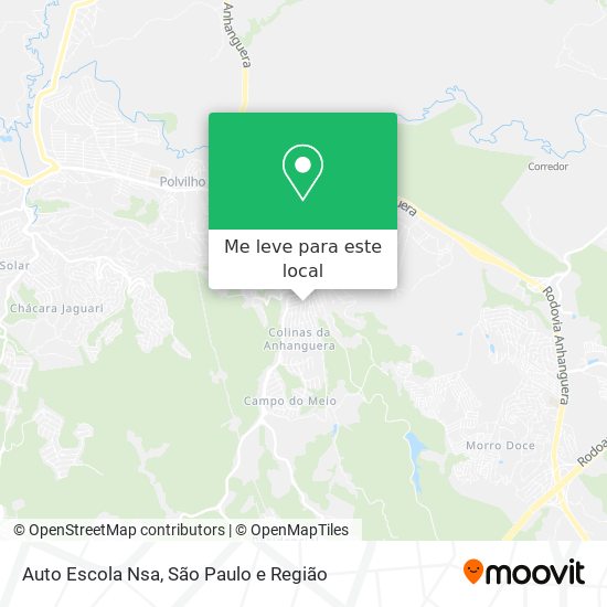 Auto Escola Nsa mapa