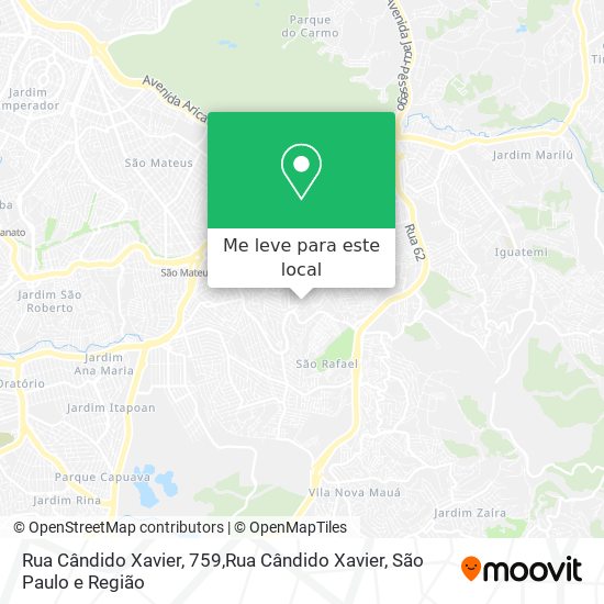 Rua Cândido Xavier, 759,Rua Cândido Xavier mapa