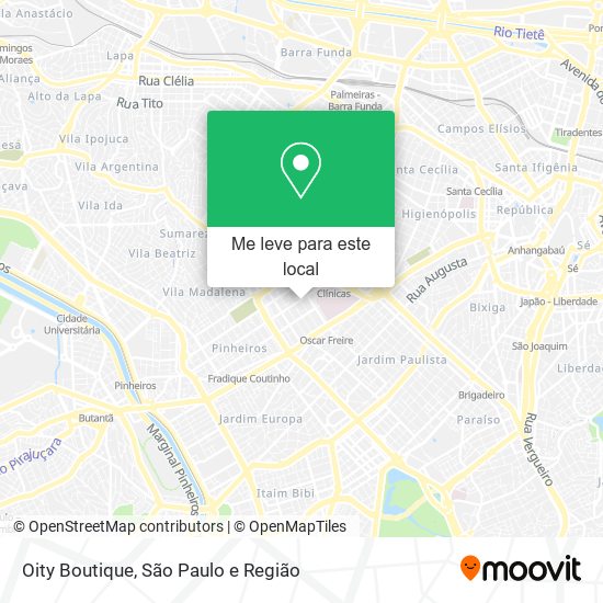 Oity Boutique mapa