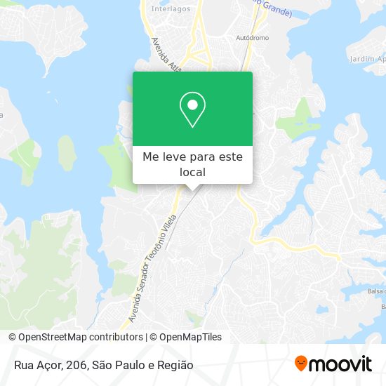 Rua Açor, 206 mapa