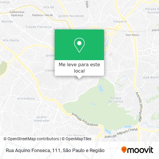 Rua Aquino Fonseca, 111 mapa