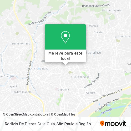 Rodizio De Pizzas Gula-Gula mapa