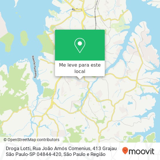 Droga Lotti, Rua João Amós Comenius, 413 Grajau São Paulo-SP 04844-420 mapa
