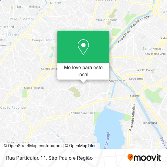 Rua Particular, 11 mapa