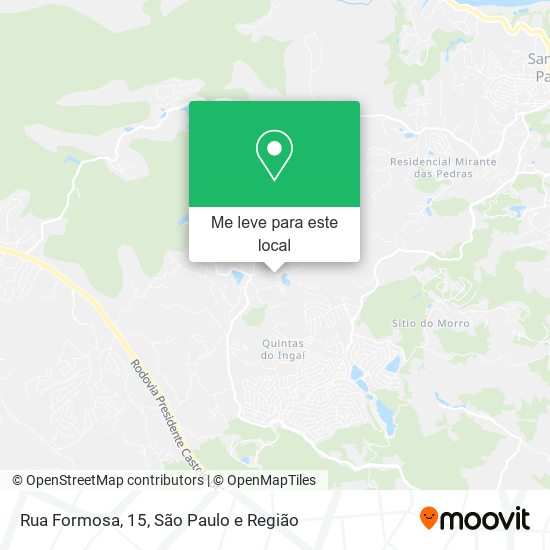 Rua Formosa, 15 mapa