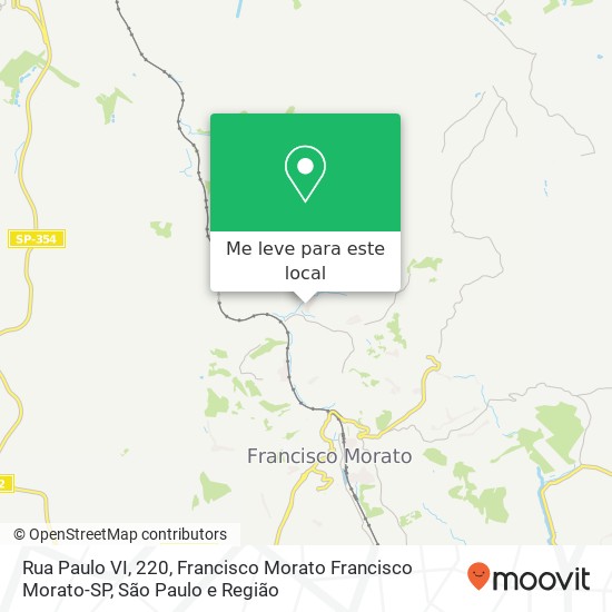 Rua Paulo VI, 220, Francisco Morato Francisco Morato-SP mapa