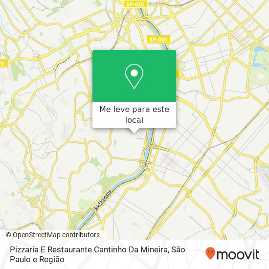 Pizzaria E Restaurante Cantinho Da Mineira, Travessa Barao de Iguatemi, 102 Morumbi São Paulo-SP 05684-060 mapa