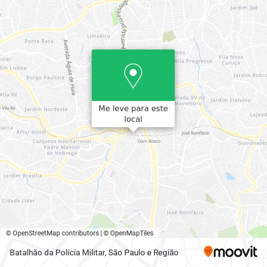 Batalhão da Polícia Militar mapa