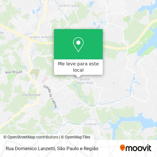 Rua Domenico Lanzetti mapa