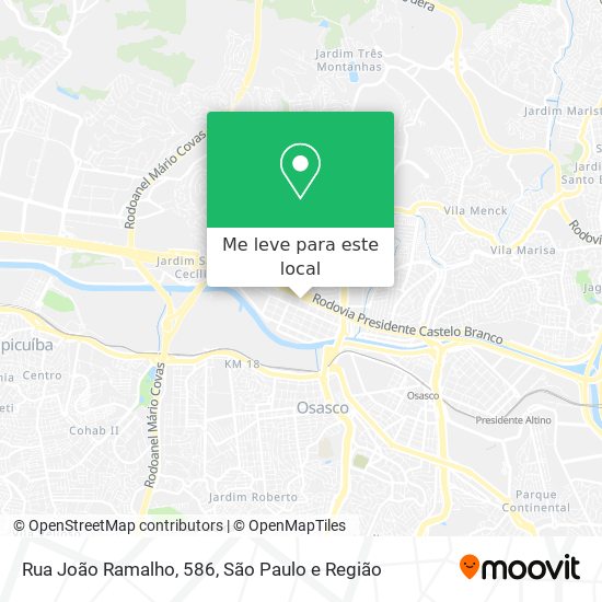 Rua João Ramalho, 586 mapa