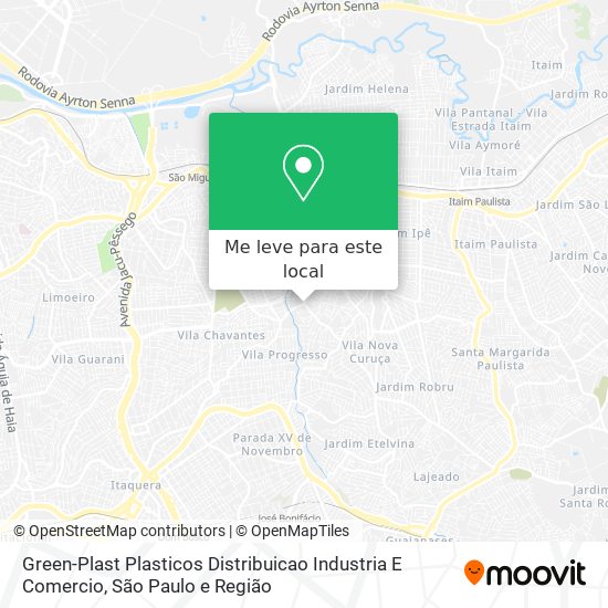 Green-Plast Plasticos Distribuicao Industria E Comercio mapa