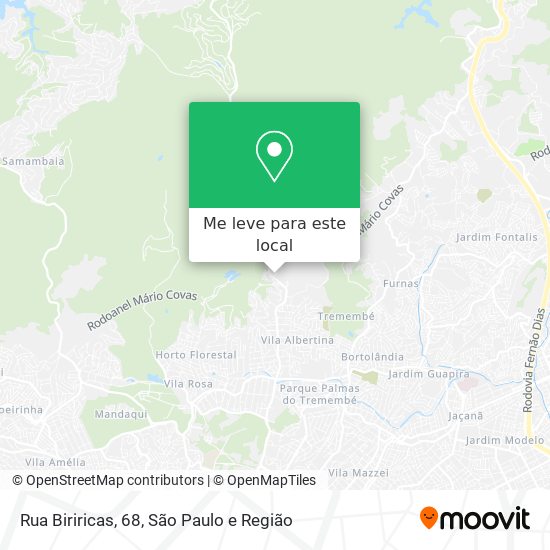 Rua Biriricas, 68 mapa