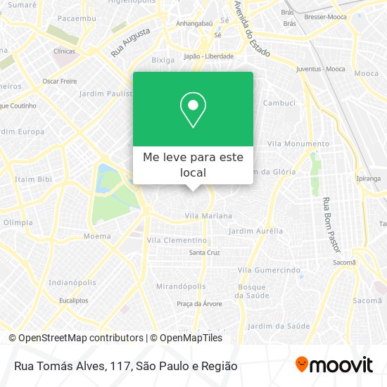 Rua Tomás Alves, 117 mapa