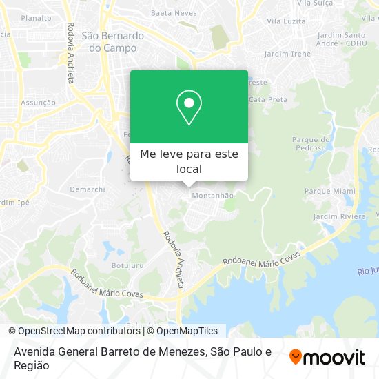 Avenida General Barreto de Menezes mapa