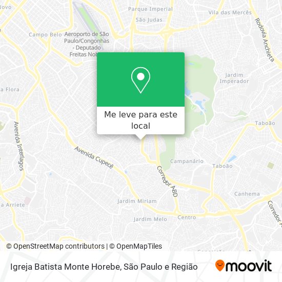 Igreja Batista Monte Horebe mapa