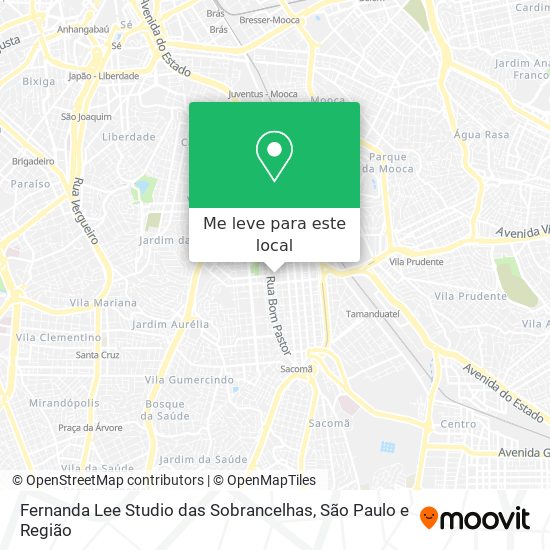 Fernanda Lee Studio das Sobrancelhas mapa