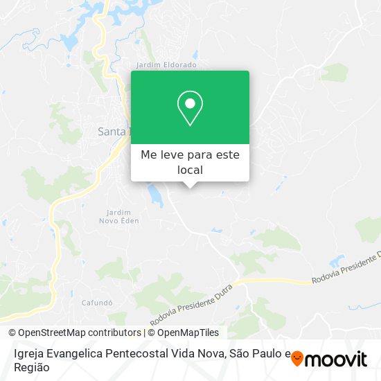 Igreja Evangelica Pentecostal Vida Nova mapa