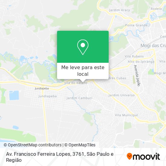 Av. Francisco Ferreira Lopes, 3761 mapa