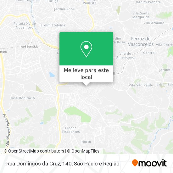 Rua Domingos da Cruz, 140 mapa