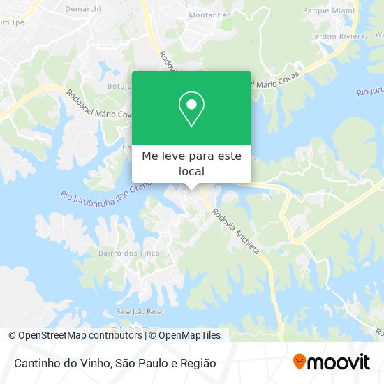 Cantinho do Vinho mapa