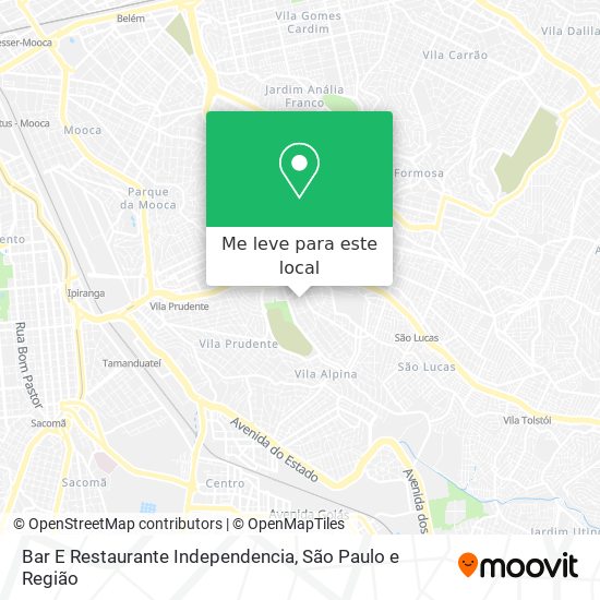 Bar E Restaurante Independencia mapa