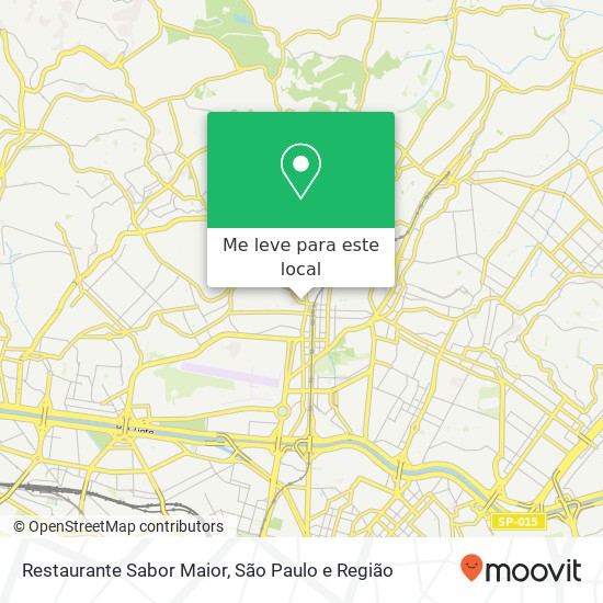 Restaurante Sabor Maior, Rua Conselheiro Saraiva Santana São Paulo-SP 02037-020 mapa