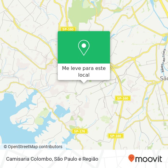 Camisaria Colombo, Rua Manoel da Nóbrega Conceição Diadema-SP 09910-720 mapa