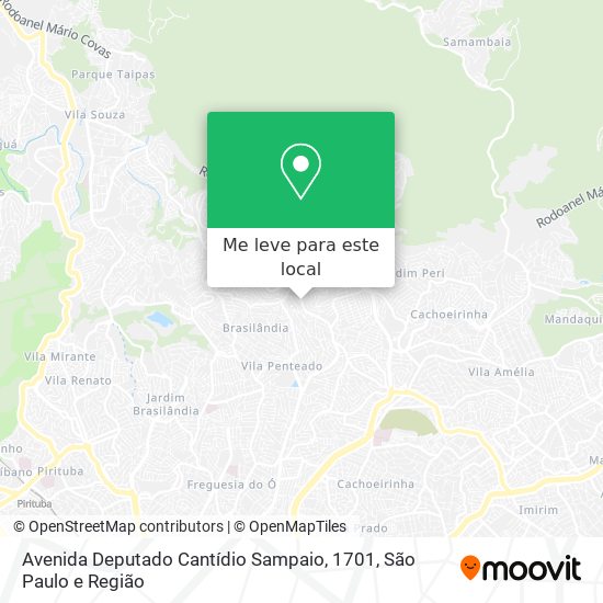Avenida Deputado Cantídio Sampaio, 1701 mapa