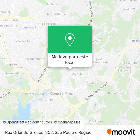 Rua Orlando Grecco, 252 mapa