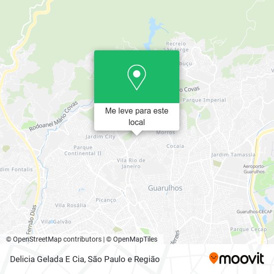 Delicia Gelada E Cia mapa