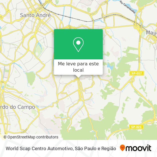 World Scap Centro Automotivo mapa