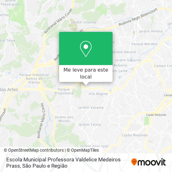 Escola Municipal Professora Valdelice Medeiros Prass mapa