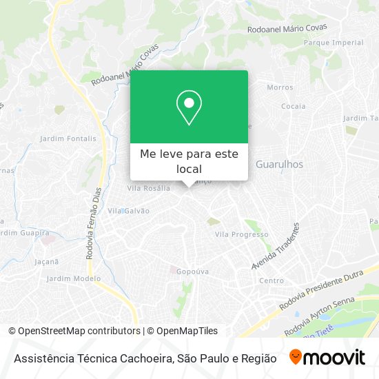 Assistência Técnica Cachoeira mapa