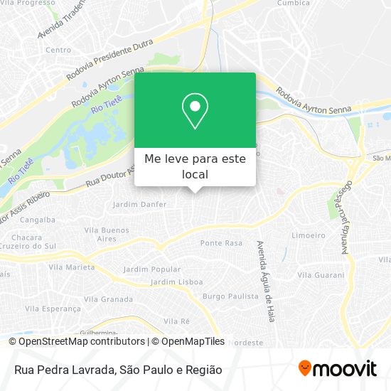 Rua Pedra Lavrada mapa