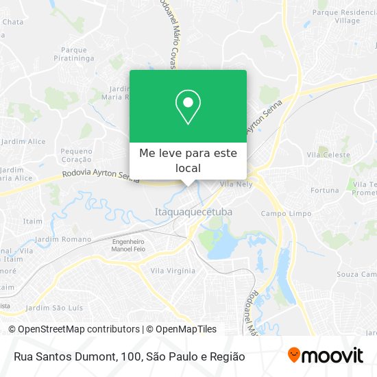 Rua Santos Dumont, 100 mapa