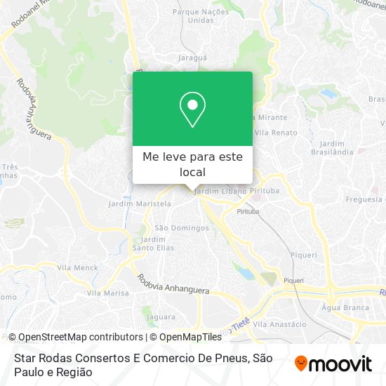 Star Rodas Consertos E Comercio De Pneus mapa
