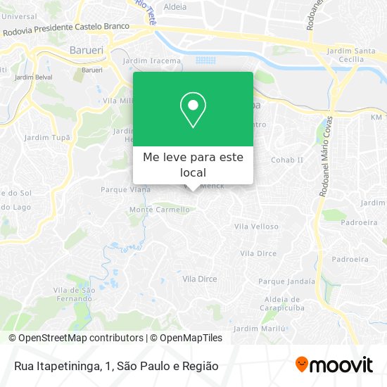Rua Itapetininga, 1 mapa