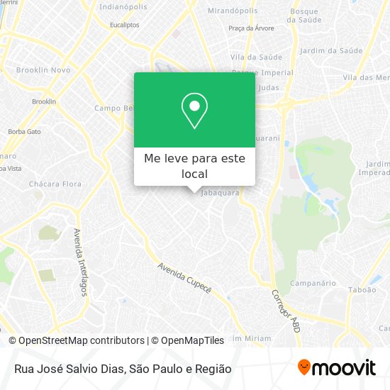Rua José Salvio Dias mapa