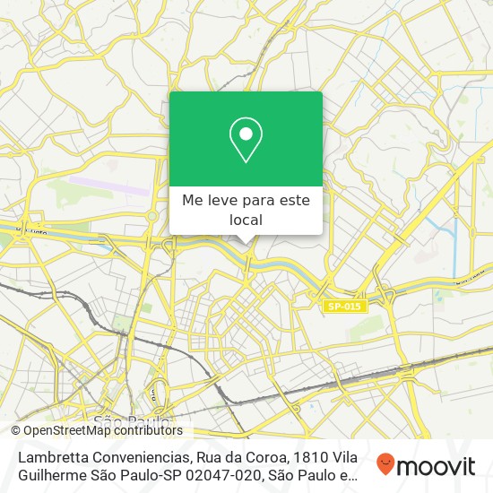 Lambretta Conveniencias, Rua da Coroa, 1810 Vila Guilherme São Paulo-SP 02047-020 mapa