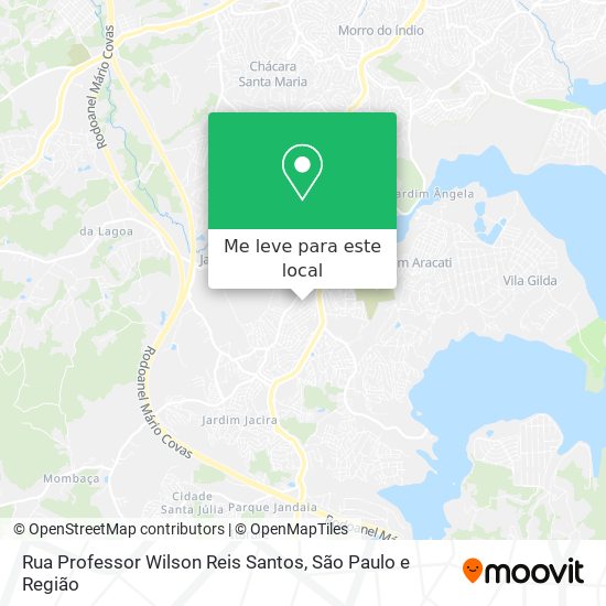 Rua Professor Wilson Reis Santos mapa