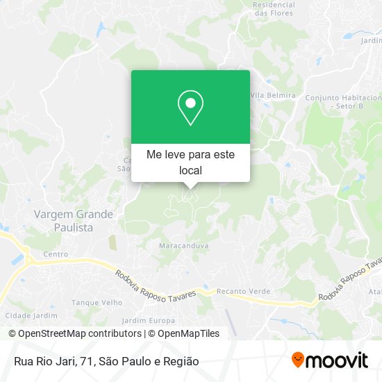 Rua Rio Jari, 71 mapa