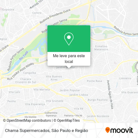 Chama Supermercados mapa