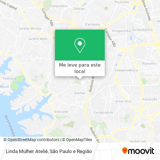 Linda Mulher Ateliê mapa