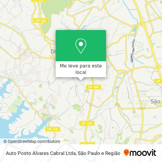 Auto Posto Alvares Cabral Ltda mapa