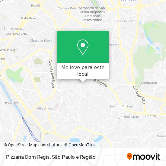 Pizzaria Dom Regis mapa
