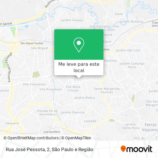 Rua José Pessota, 2 mapa