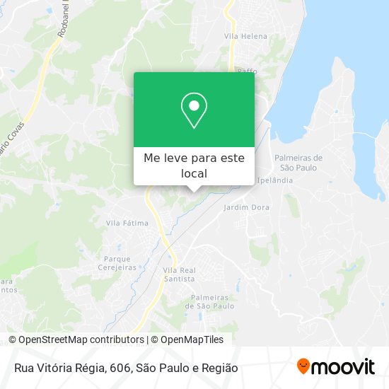 Rua Vitória Régia, 606 mapa